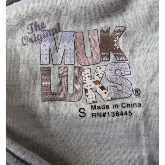 Muk Luks Soft Stretchy Cloud Knit Gray Space Dyed Tank Top Size Small - Picture 7 of 8